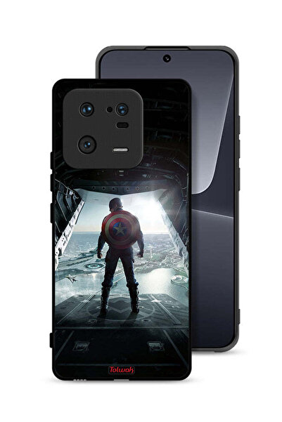 Tolwak غطاء حماية لهاتف شاومي 13 برو بتصميم صورة كابتن أمريكا