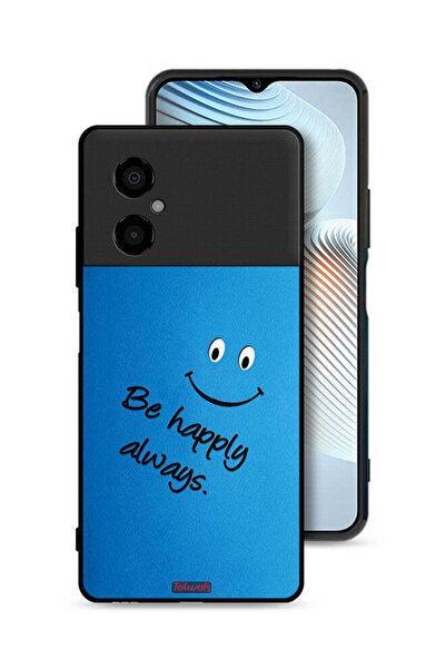 Tolwak غطاء حماية لهاتف Xiaomi Poco M4 5G كن سعيدًا دائمًا