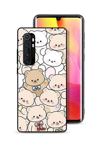 Tolwak غطاء حماية لهاتف شاومي مي نوت 10 لايت بنقشة الدببة