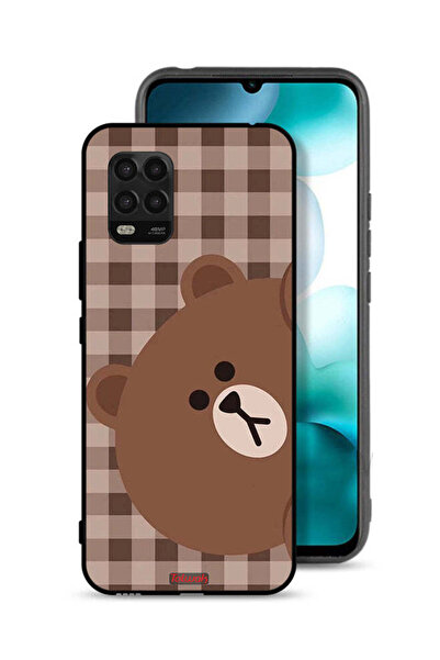 Tolwak غطاء حماية لهاتف شاومي مي 10 لايت 5G بتصميم دب تيدي