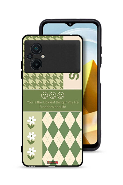 Tolwak غطاء حماية لهاتف Xiaomi Poco M5 4G الابتسامة هي أسعد شيء في حياتي