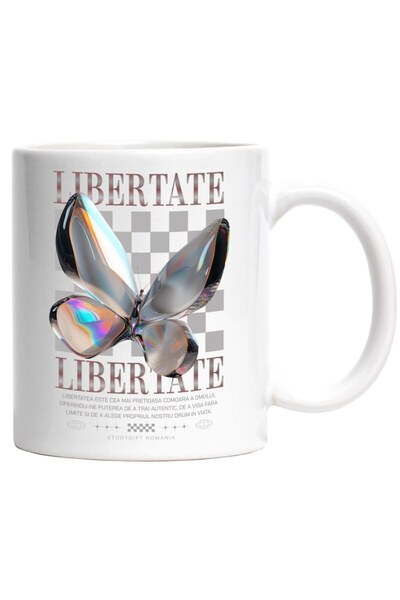 INOVATIX Cana alba personalizata, LIBERTATE, INOVATIX®. 330ml