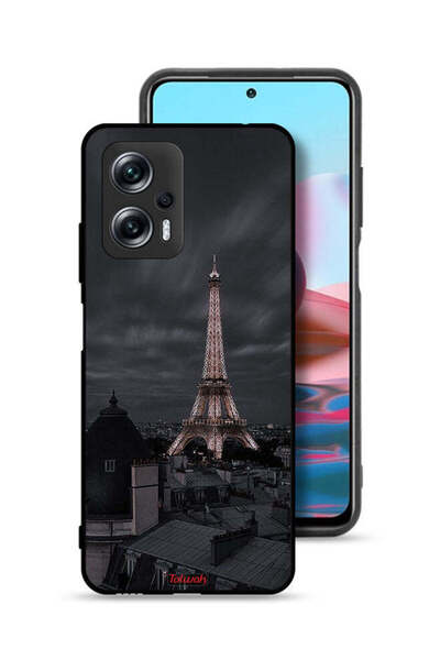 Tolwak غطاء حماية لهاتف شاومي ريدمي نوت 11T برو 5G بتصميم برج إيفل في الليل