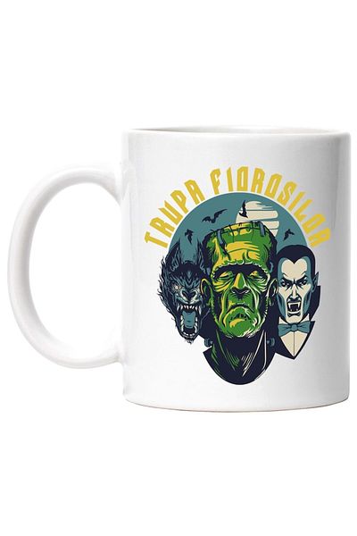INOVATIX Personalized white mug, The Fierce Band-Darcula, INOVATIX®. 330ml