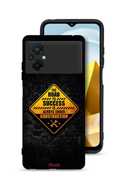 Tolwak جراب حماية لهاتف Xiaomi Poco M5 4G الطريق إلى النجاح دائمًا قيد الإنشاء