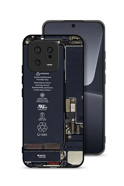 Tolwak Xiaomi 13 Protective Case Cover Phone Circuit Pattern