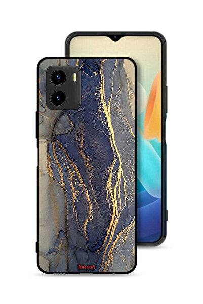 Tolwak غطاء حماية لهاتف Vivo Y15s بنمط رخامي لامع