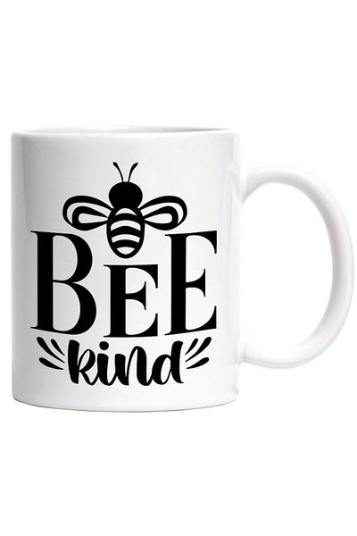INOVATIX Personalized white mug, a bee and its nest Bee kind - be kind peace understanding, INOVATIX®. 330ml