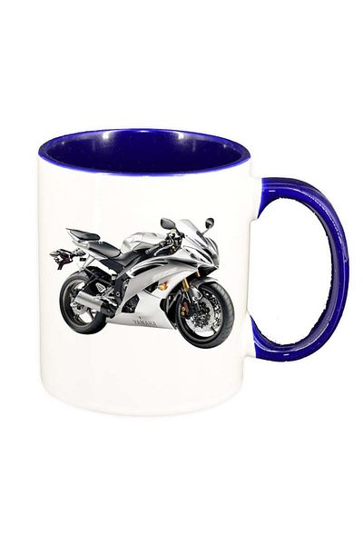 INOVATIX Personalized white mug, Motor, dark blue interior, D47, INOVATIX®. 330ml