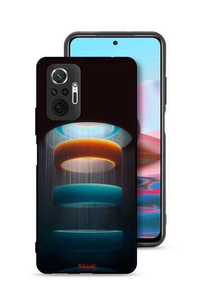 Tolwak غطاء حماية لهاتف شاومي ريدمي نوت 10 برو 4G بنمط فني حلقات