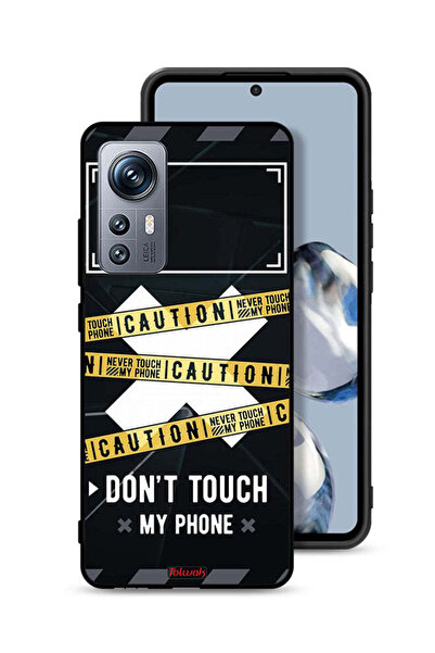 Tolwak Xiaomi 12S Protective Case Cover Caution Never Touch My Phone