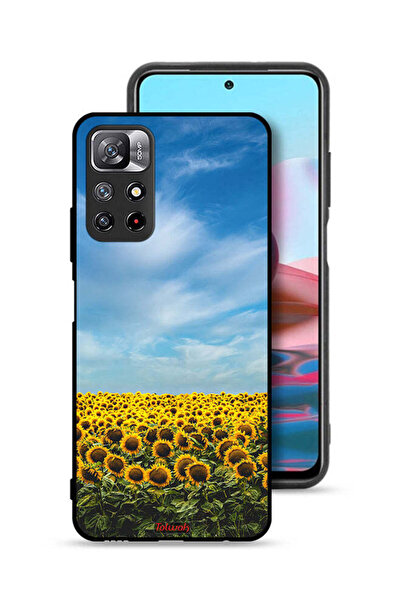 Tolwak غطاء حماية لهاتف شاومي ريدمي نوت 11 4G بطبعة عباد الشمس تحت السماء