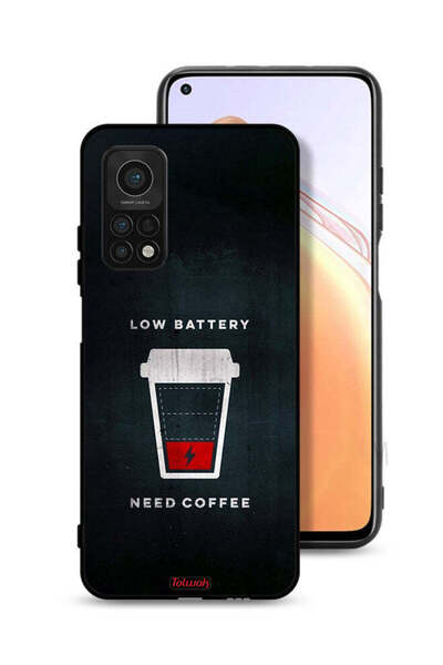 Tolwak غطاء حماية لهاتف Xiaomi Mi 10T Pro 5G بطارية منخفضة تحتاج إلى قهوة