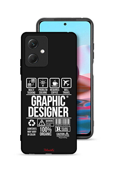 Tolwak غطاء حماية لهاتف شاومي ريدمي نوت 12، ملصق مصمم جرافيكي