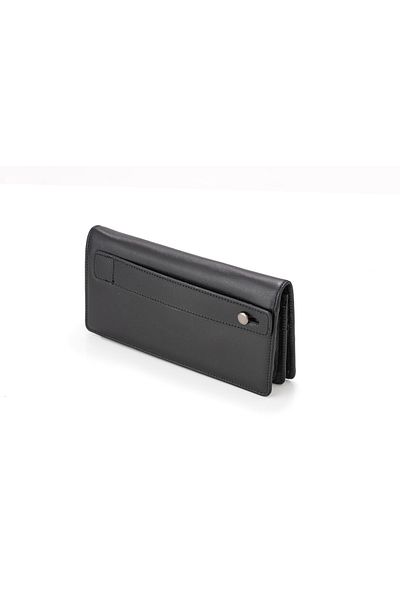 duarte deri Genuine Leather Wallet with Phone Compartment, Magnet and Hand Tape, Coin Compartment