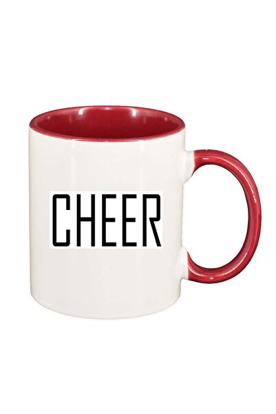 INOVATIX Cana alba personalizata, Cheer, interior rosu, D219, INOVATIX®. 330ml