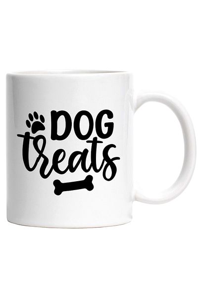 INOVATIX Cana alba personalizata, ul in engleza Dog treats - bunatati pentru caine oase, INOVATIX®. 330ml