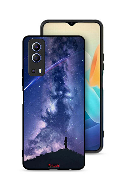 Tolwak غطاء حماية لهاتف Vivo Y72 5G بنقشة نجوم متحركة