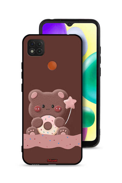 Tolwak غطاء حماية لهاتف شاومي ريدمي 9C بتصميم دب الدونات