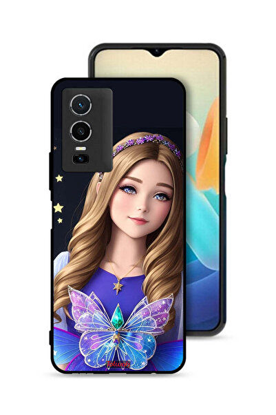 Tolwak Vivo Y76 5G Protective Case Cover Cute Butterfly Girl