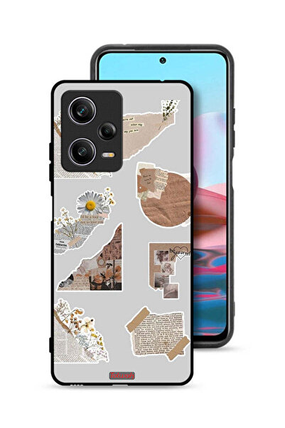 Tolwak غطاء حماية لهاتف شاومي ريدمي نوت 12 برو، قطع من الملصقات الورقية