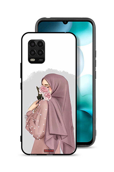 Tolwak غطاء حماية لهاتف شاومي مي 10 لايت 5G برسومات فتاة تحمل ورودًا