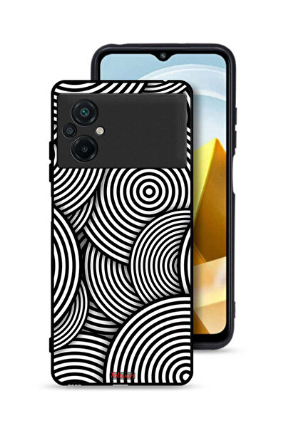 Tolwak غطاء حماية لهاتف Xiaomi Poco M5 4G بنمط دوائر وهمية
