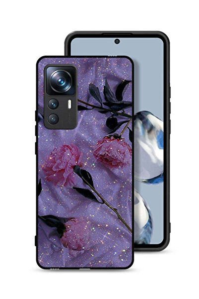 Tolwak غطاء حماية لهاتف شاومي 12T برو بنقشة ورود لامعة