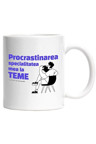 INOVATIX Cana alba personalizata, Procrastinarea – specialitatea mea la teme ...