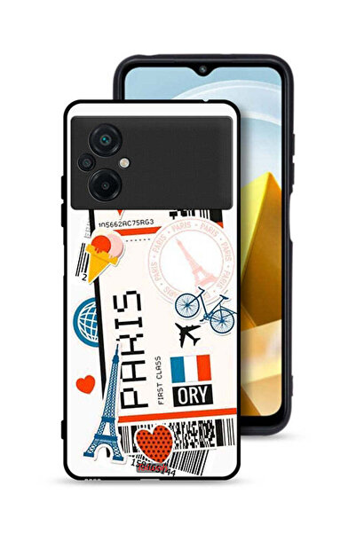 Tolwak غطاء حماية لهاتف Xiaomi Poco M5 4G، ملصق باريس