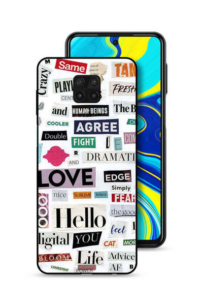 Tolwak غطاء حماية لهاتف شاومي ريدمي نوت 9 برو مع ملصقات اقتباسات قصيرة