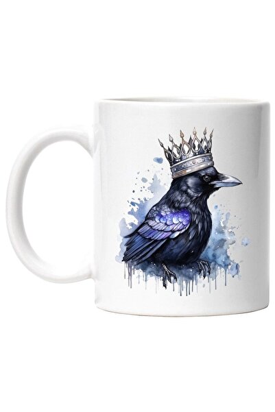 INOVATIX Cana alba personalizata, Cioara, Regal, Coroana, Splash Vopsea, Fant...