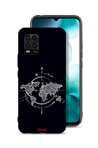Tolwak غطاء حماية لهاتف شاومي مي 10 لايت 5G برسومات البوصلة
