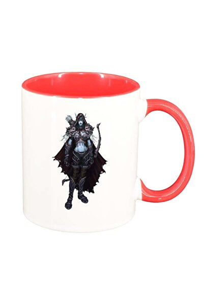 INOVATIX Cana alba personalizata, WoW, interior rosu, D142, INOVATIX®. 330ml