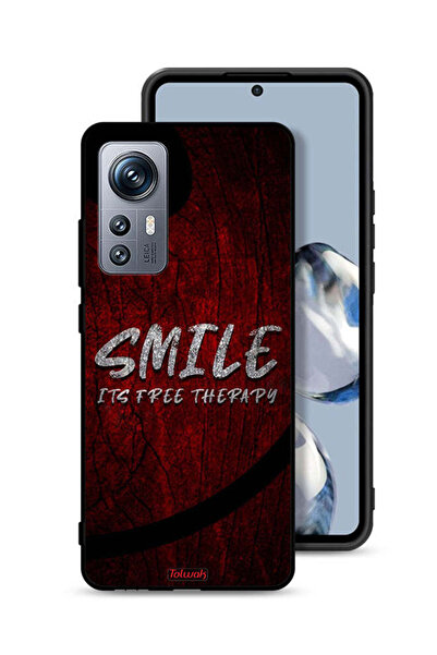 Tolwak Xiaomi 12S Protective Case Cover Smile Its Free Therapy