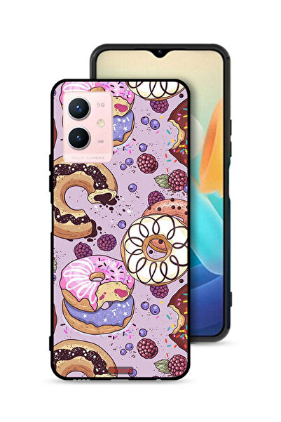 Tolwak غطاء حماية لهاتف Vivo Y33s 5G برسومات دونات فنية