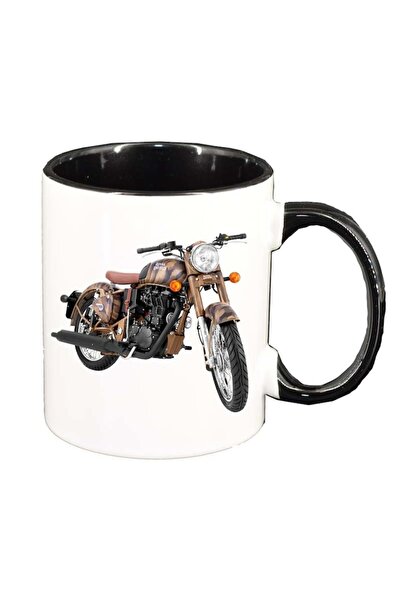 INOVATIX Εξατομικευμένη λευκή κούπα, Old School, μαύρο εσωτερικό, D18, INOVAT...