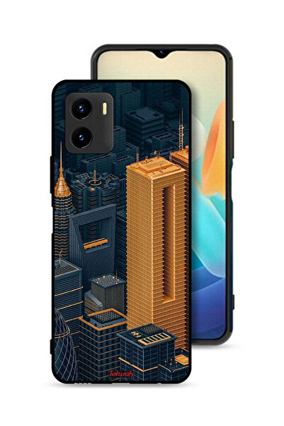 Tolwak Vivo Y15s Protective Case Cover Buildings Art