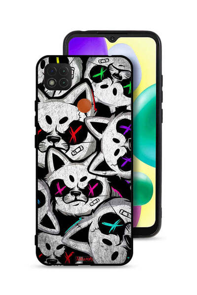 Tolwak غطاء حماية لهاتف شاومي ريدمي 9 سي بطبعة قطط مارشميلو