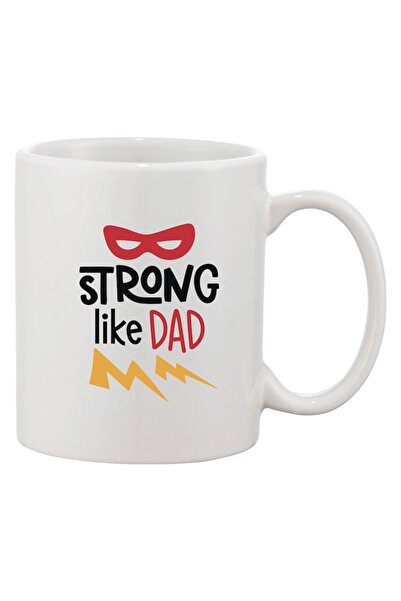 INOVATIX Персонализирана бяла чаша, персонализирано „Силен като татко“, INOVA...