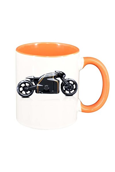 INOVATIX Cana alba personalizata, Motor, interior portocaliu, D63, INOVATIX®....