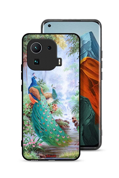 Tolwak غطاء حماية لهاتف شاومي مي 11 برو بنقشة الطاووس