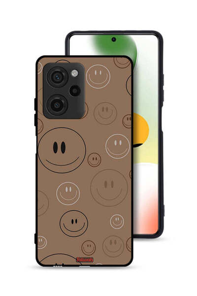 Tolwak غطاء حماية لهاتف شاومي بوكو X5 برو بنقشة وجوه مبتسمة