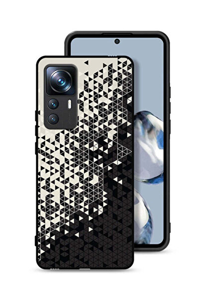 Tolwak غطاء حماية لهاتف Xiaomi 12T Pro بنمط مثلث فني رقمي