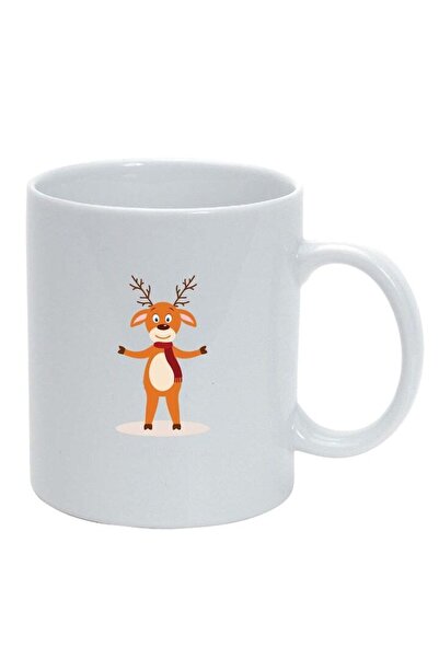 INOVATIX Cana alba personalizata, Craciun Fericit / Merry Christmas, alb, D15...