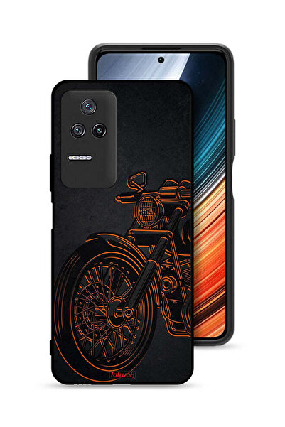Tolwak غطاء حماية Xiaomi Poco F4 بتصميم دراجة عتيقة