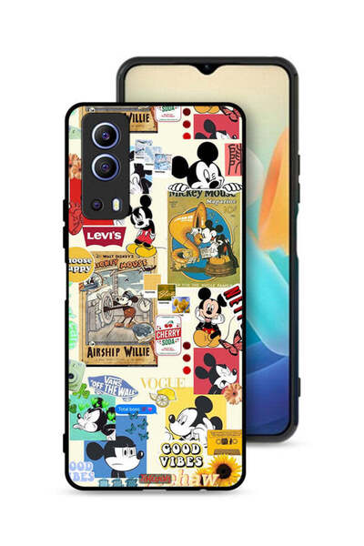 Tolwak غطاء حماية لهاتف Vivo iQOO Z3 5G مع ملصقات مختارة