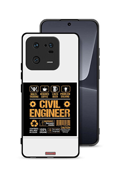 Tolwak غطاء حماية لهاتف شاومي 13 برو، ملصق مهندس مدني