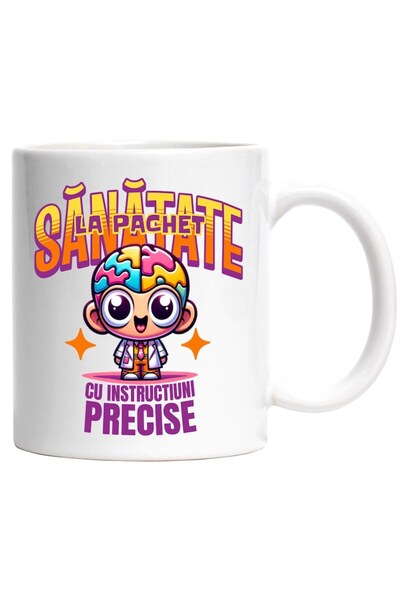 INOVATIX Cana alba personalizata, Doctor Sanatate la pachet, cu instructiuni ...