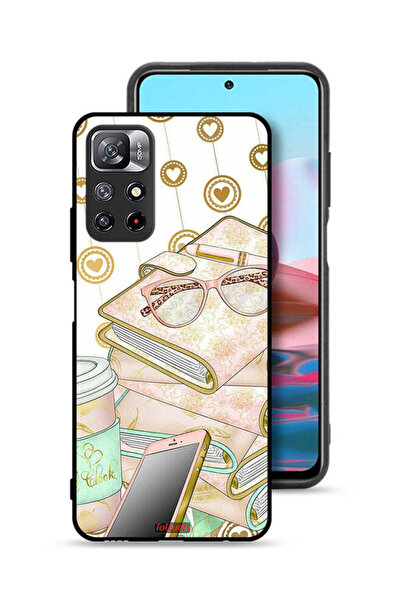 Tolwak غطاء حماية لهاتف شاومي ريدمي نوت 11 4G بطبعة نظارات على الكتب